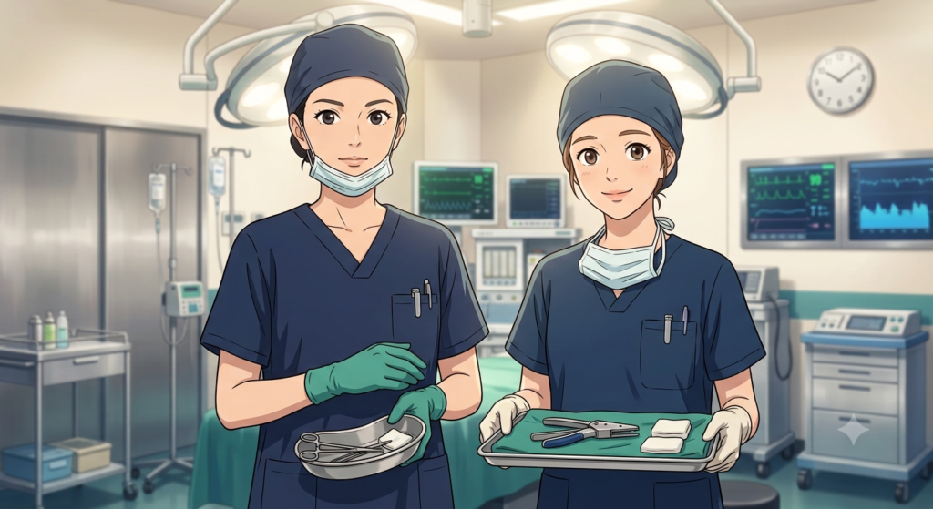手術室の看護師 榮倉奈々とハ・ヨンス風